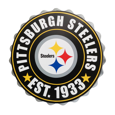 Logo mural de bouchon de bouteille des Steelers de Pittsburgh