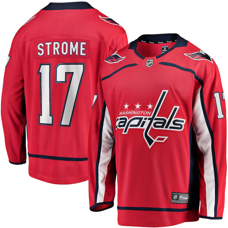 Chargez l&#39;image dans la visionneuse de la galerie, Dylan Strome Washington Capitals NHL Fanatics Breakaway Maillot Domicile
