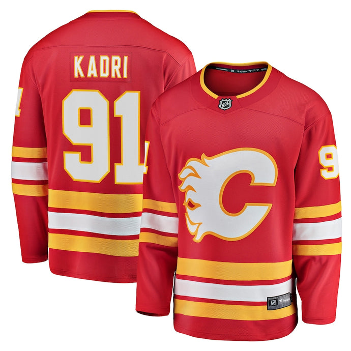 Nazem Kadri Calgary Flames NHL Fanatics Breakaway Home Jersey