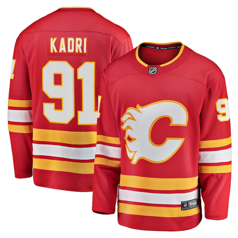 Chargez l&#39;image dans la visionneuse de la galerie, Maillot Domicile Breakaway des Fanatics de la LNH des Flames de Calgary de Nazem Kadri
