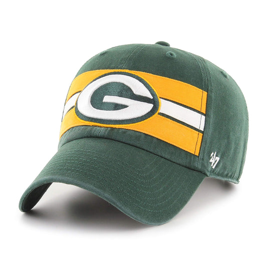 Green Bay Packers NFL Team Stripe Clean Up Cap