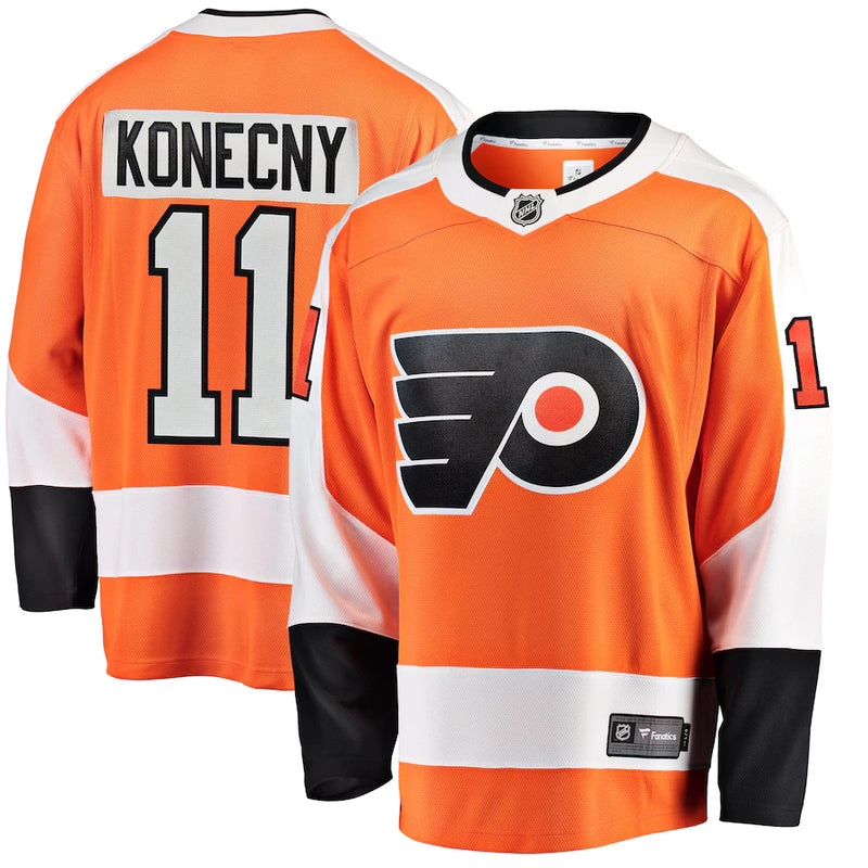 Load image into Gallery viewer, Travis Konecny Philadelphia Flyers NHL Fanatics Breakaway Home Jersey
