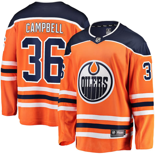 Jack Campbell Edmonton Oilers NHL Fanatics Breakaway Home Jersey
