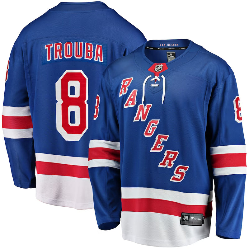 Chargez l&#39;image dans la visionneuse de la galerie, Maillot Domicile Breakaway des Fanatics de la LNH des Rangers de New York de Jacob Trouba
