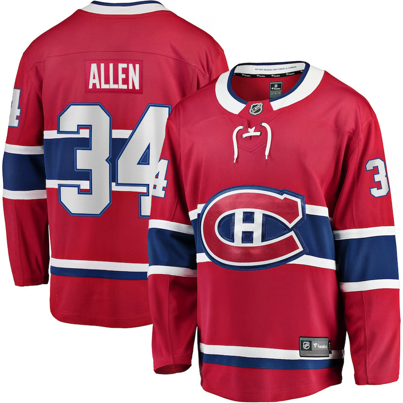 Chargez l&#39;image dans la visionneuse de la galerie, Jake Allen Canadiens de Montréal NHL Fanatics Breakaway Maillot Domicile
