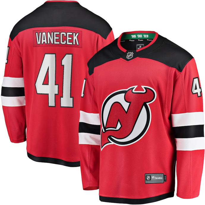Vitek Vanecek New Jersey Devils NHL Fanatics Breakaway Maillot Domicile