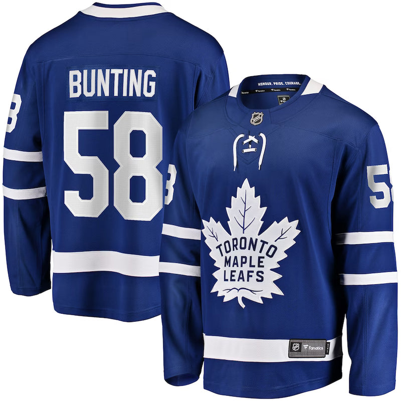 Chargez l&#39;image dans la visionneuse de la galerie, Michael Bunting Toronto Maple Leafs NHL Fanatics Breakaway Maillot Domicile

