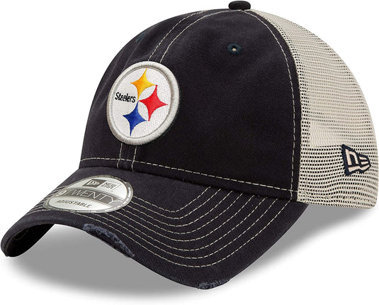 Casquette réglable 9TWENTY usée NFL des Steelers de Pittsburgh