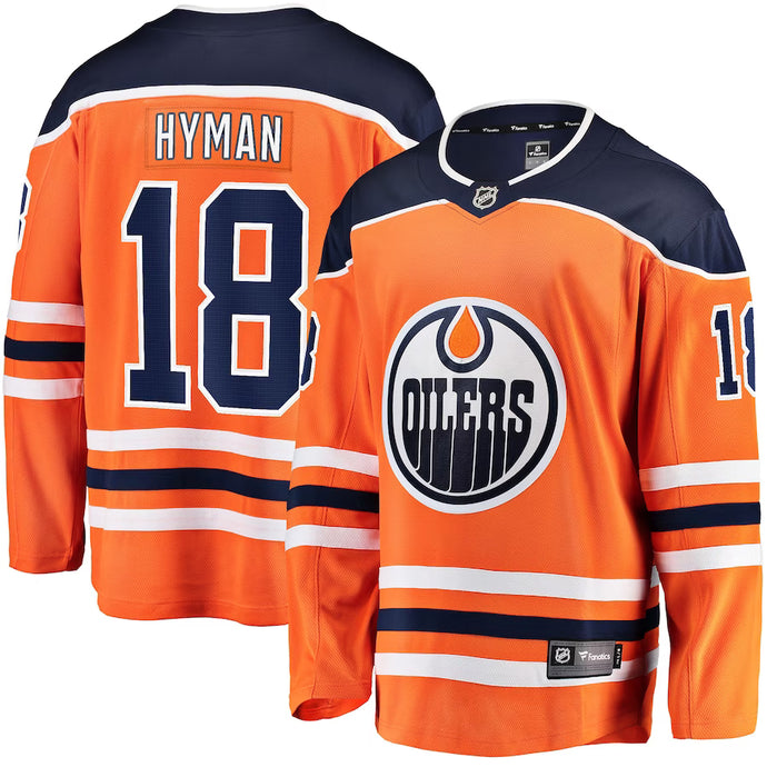 Zach Hyman Edmonton Oilers NHL Fanatics Breakaway Maillot Domicile