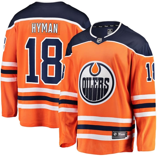 Zach Hyman Edmonton Oilers NHL Fanatics Breakaway Home Jersey