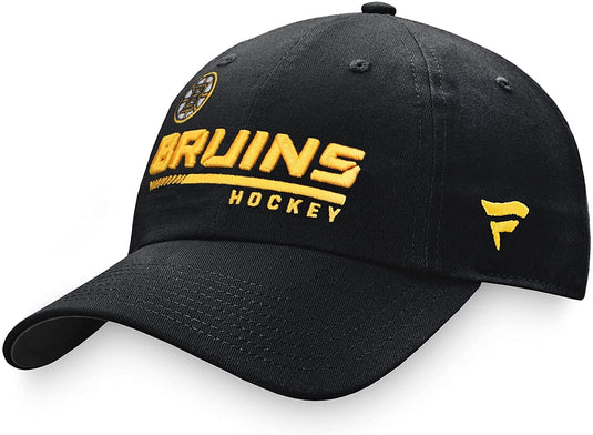 Boston Bruins NHL Authentic Pro Rinkside Structured Adjustable Cap