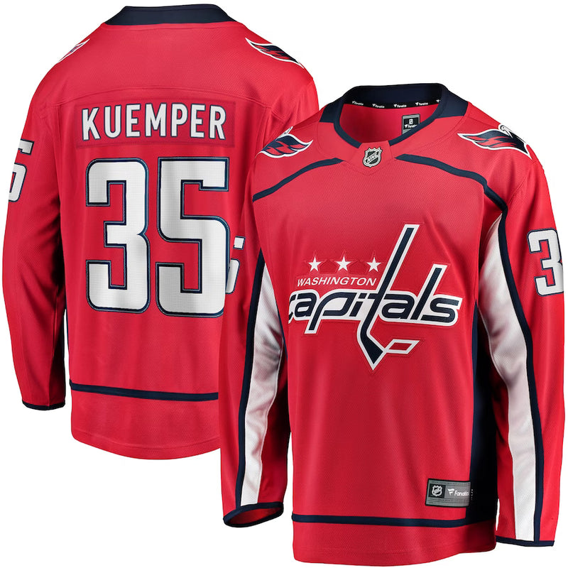 Chargez l&#39;image dans la visionneuse de la galerie, Darcy Kuemper Washington Capitals NHL Fanatics Breakaway Maillot Domicile
