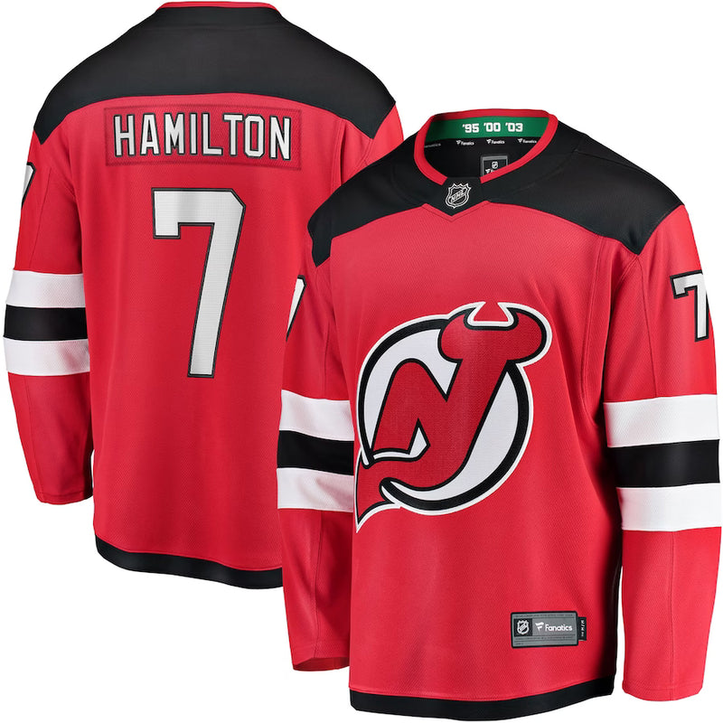 Chargez l&#39;image dans la visionneuse de la galerie, Dougie Hamilton New Jersey Devils NHL Fanatics Breakaway Maillot Domicile
