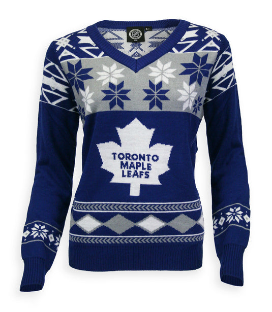 Toronto Maple Leafs Ladies V-Neck Sweater