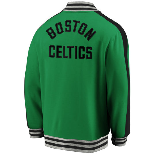 Boston Celtics NBA Vintage Varsity Super Doux Fermeture Éclair Complète