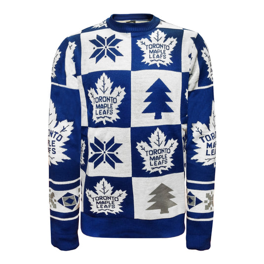 Toronto Maple Leafs Ugly Patchwork Sweater