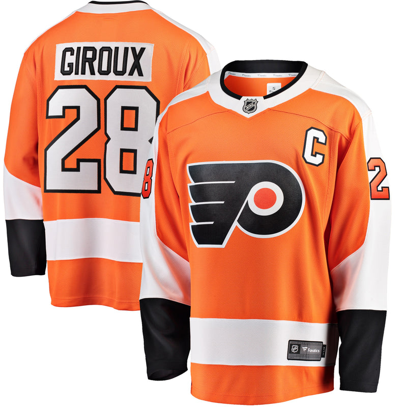 Chargez l&#39;image dans la visionneuse de la galerie, Claude Giroux Flyers de Philadelphie NHL Fanatics Breakaway Maillot Domicile
