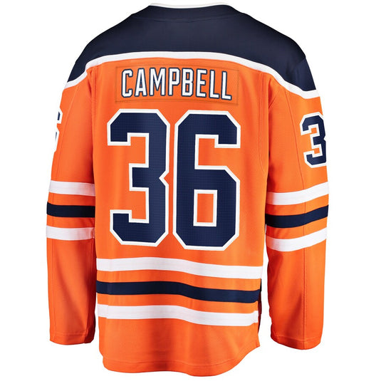 Jack Campbell Edmonton Oilers NHL Fanatics Breakaway Home Jersey