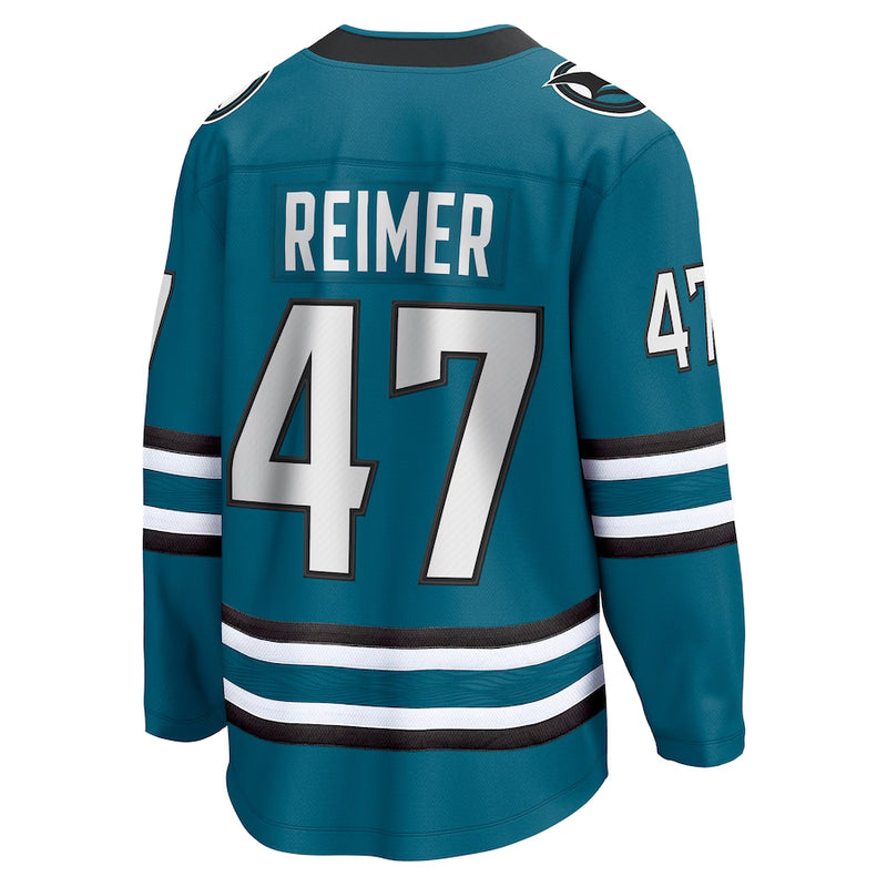 Load image into Gallery viewer, James Reimer San Jose Sharks NHL Fanatics Breakaway Home Jersey
