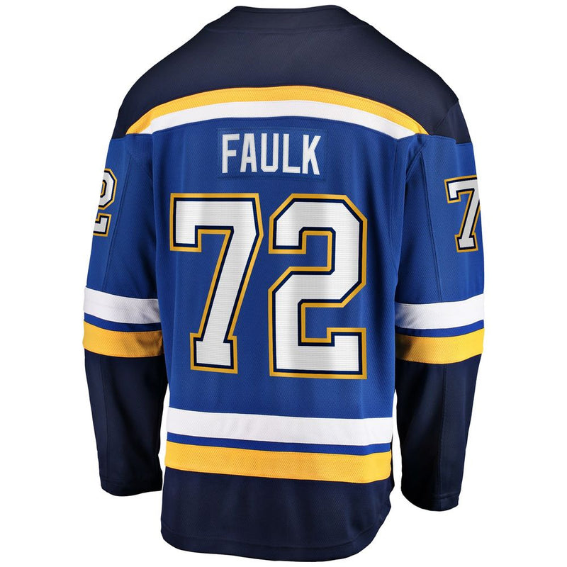 Chargez l&#39;image dans la visionneuse de la galerie, Justin Faulk St. Louis Blues NHL Fanatics Breakaway Maillot Domicile
