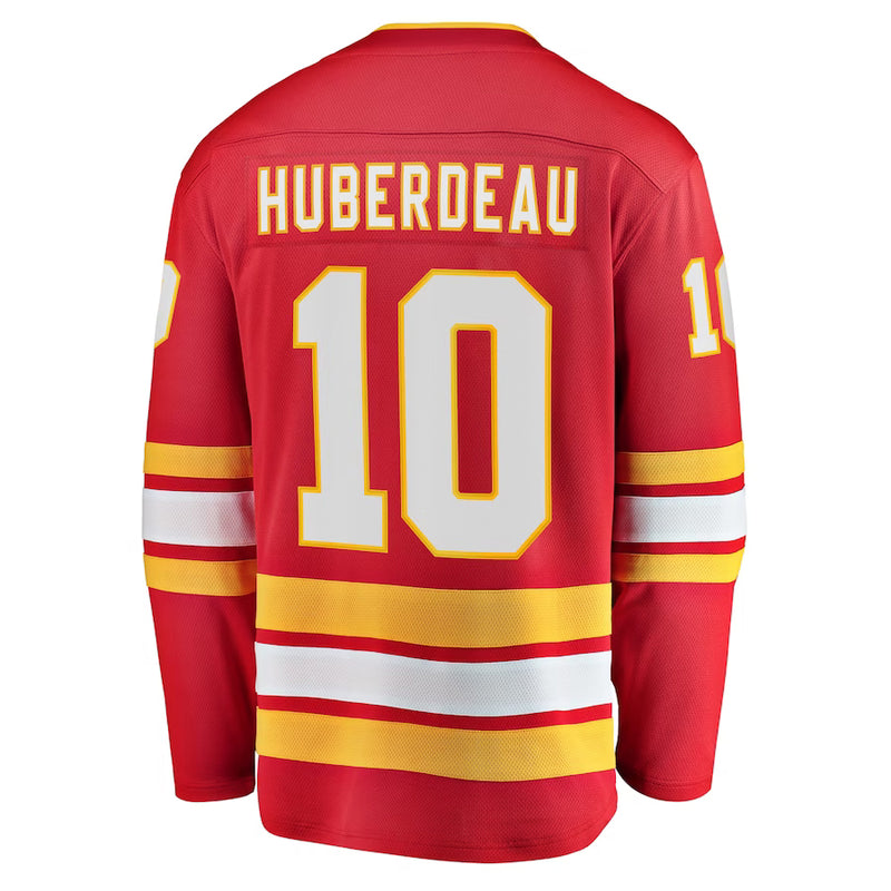 Chargez l&#39;image dans la visionneuse de la galerie, Jonathan Huberdeau Maillot à domicile des fanatiques de la LNH des Flames de Calgary
