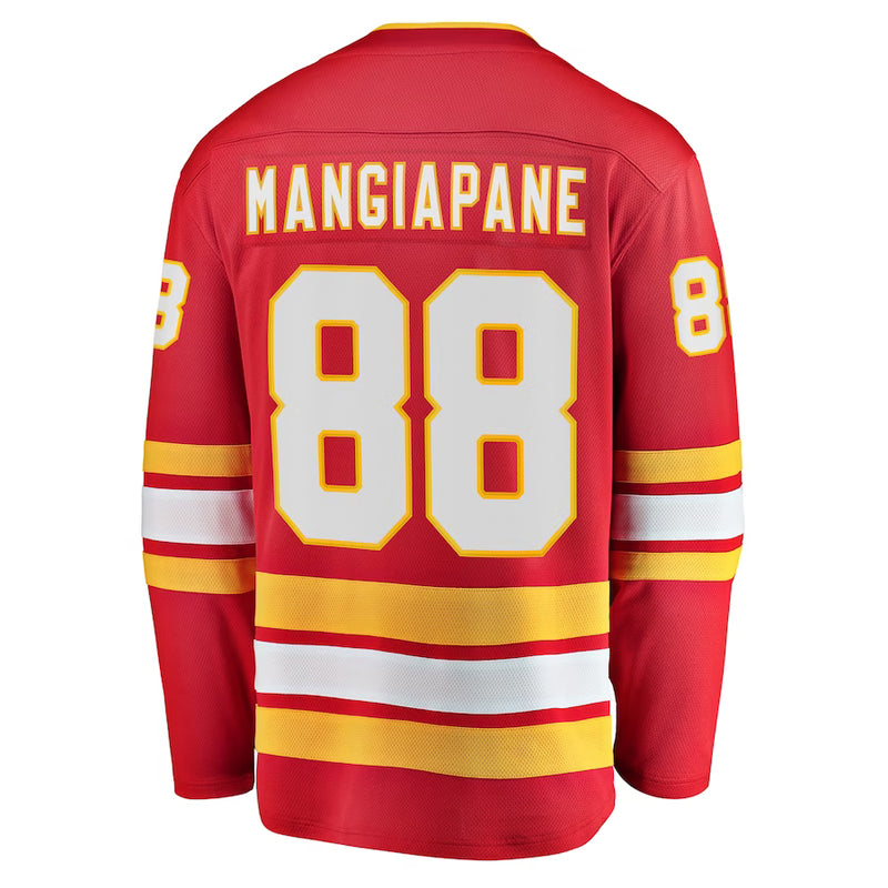 Chargez l&#39;image dans la visionneuse de la galerie, Andrew Mangiapane Maillot à domicile des fanatiques de la LNH des Flames de Calgary
