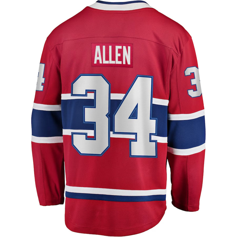 Chargez l&#39;image dans la visionneuse de la galerie, Jake Allen Canadiens de Montréal NHL Fanatics Breakaway Maillot Domicile
