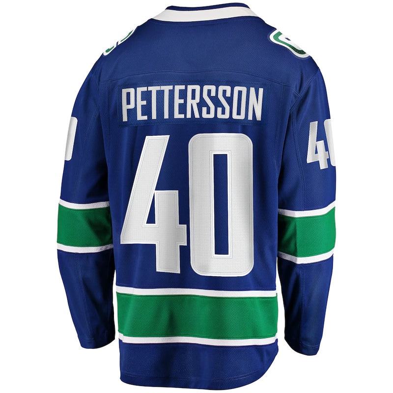 Chargez l&#39;image dans la visionneuse de la galerie, Elias Pettersson Vancouver Canucks NHL Fanatics Breakaway Maillot Domicile
