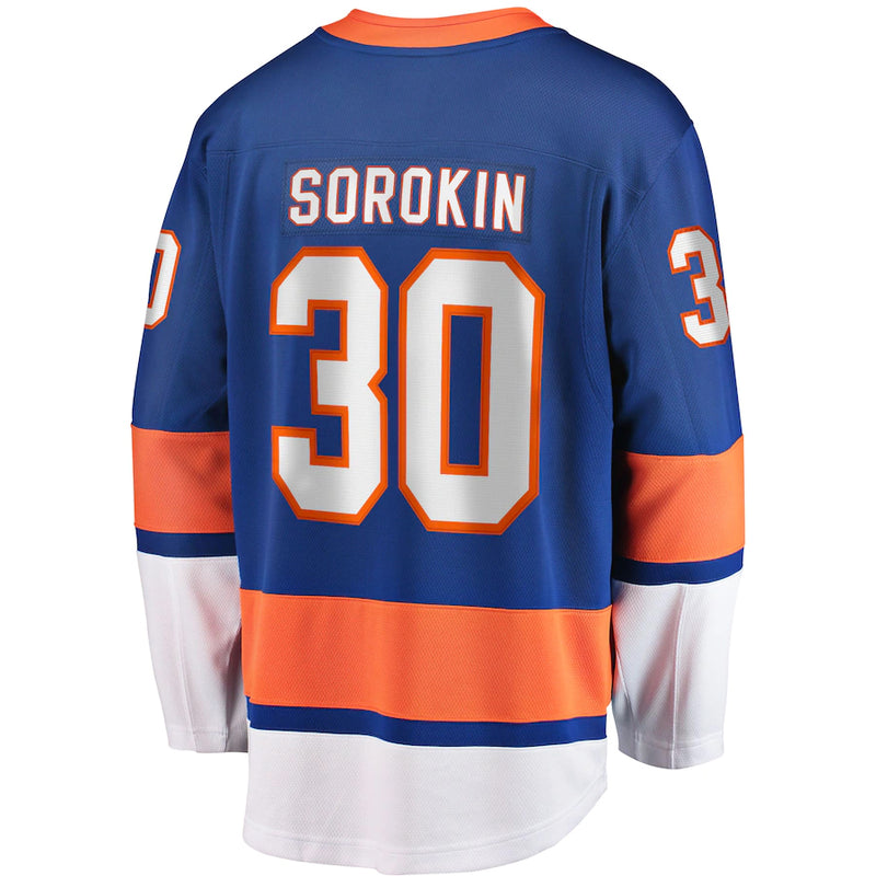 Chargez l&#39;image dans la visionneuse de la galerie, Maillot Domicile Breakaway des Fanatics de la LNH des Islanders de New York Ilya Sorokin
