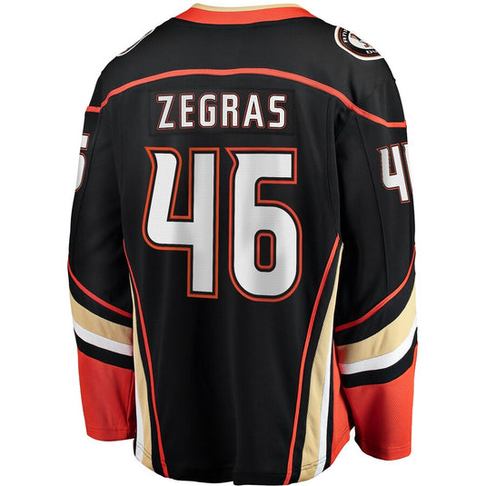 Trevor Zegras Anaheim Ducks NHL Fanatics Breakaway Home Jersey