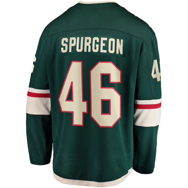Chargez l&#39;image dans la visionneuse de la galerie, Jared Spurgeon Minnesota Wild NHL Fanatics Breakaway Maillot Domicile
