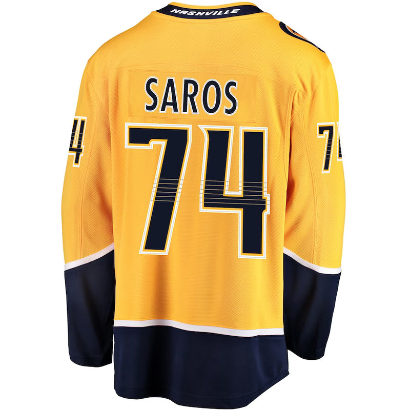 Chargez l&#39;image dans la visionneuse de la galerie, Maillot Domicile Breakaway des Fanatics de la LNH des Predators de Nashville de Juuse Saros
