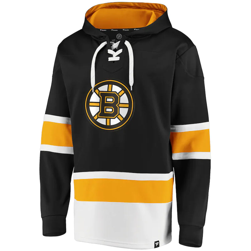 Load image into Gallery viewer, Boston Bruins NHL Dasher Iconic Power Play Lace-Up Hoodie
