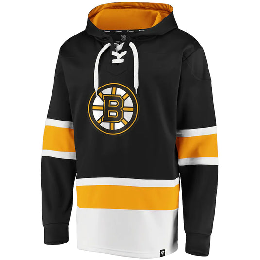 Boston Bruins NHL Dasher Iconic Power Play Lace-Up Hoodie