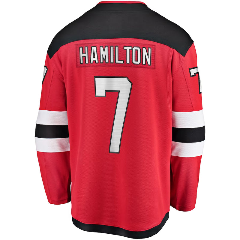 Chargez l&#39;image dans la visionneuse de la galerie, Dougie Hamilton New Jersey Devils NHL Fanatics Breakaway Maillot Domicile
