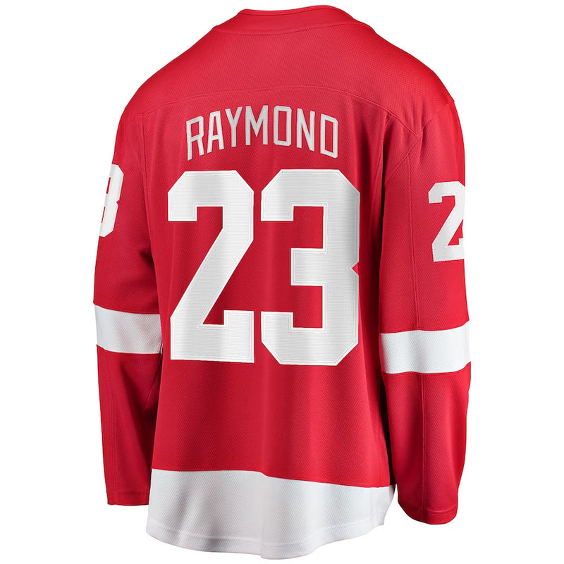 Chargez l&#39;image dans la visionneuse de la galerie, Lucas Raymond Detroit Red Wings NHL Fanatics Breakaway Maillot Domicile
