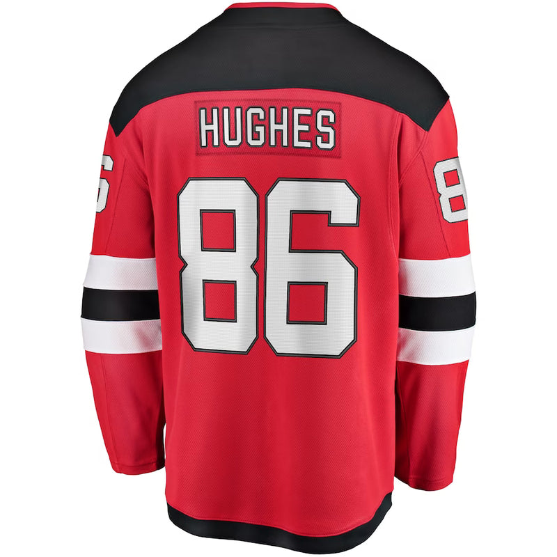 Load image into Gallery viewer, Jack Hughes New Jersey Devils NHL Fanatics Breakaway Home Jersey
