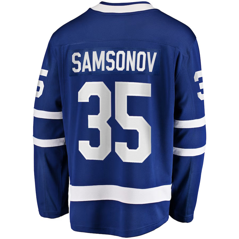Load image into Gallery viewer, Ilya Samsonov Toronto Maple Leafs NHL Fanatics Breakaway Home Jersey
