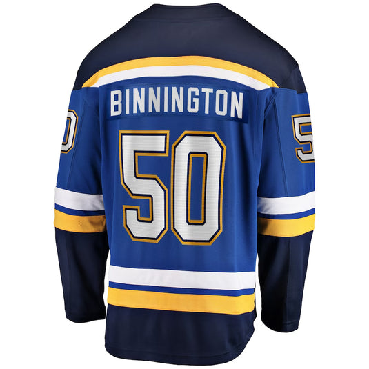 Jordan Binnington St. Louis Blues NHL Fanatics Breakaway Maillot Domicile