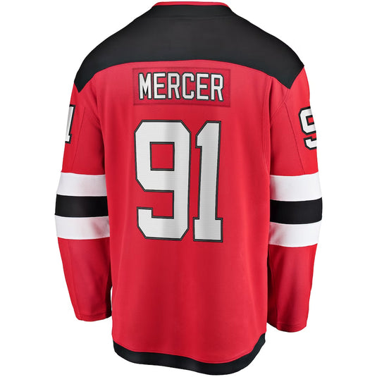 Dawson Mercer New Jersey Devils NHL Fanatics Breakaway Maillot Domicile