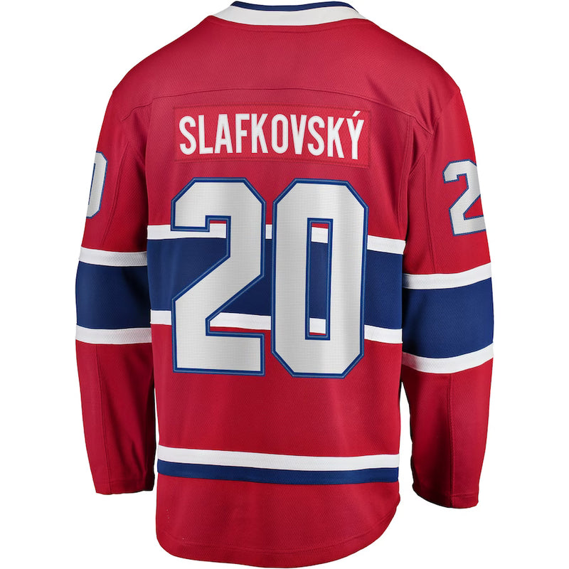 Chargez l&#39;image dans la visionneuse de la galerie, Juraj Slafkovsky Canadiens de Montréal NHL Fanatics Breakaway Maillot Domicile
