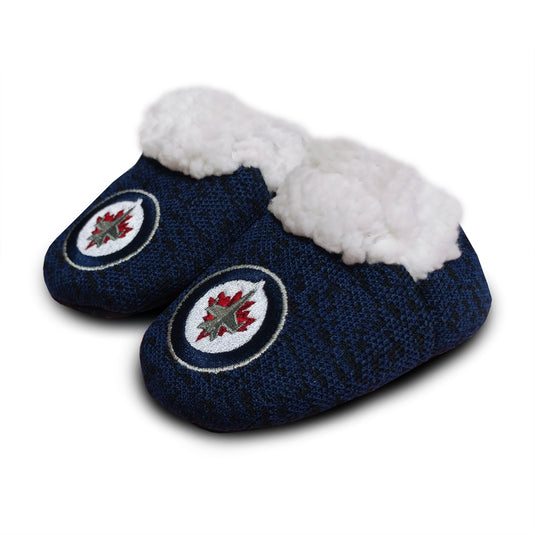 Pantoufles en tricot pour bébé des Jets de Winnipeg de la LNH