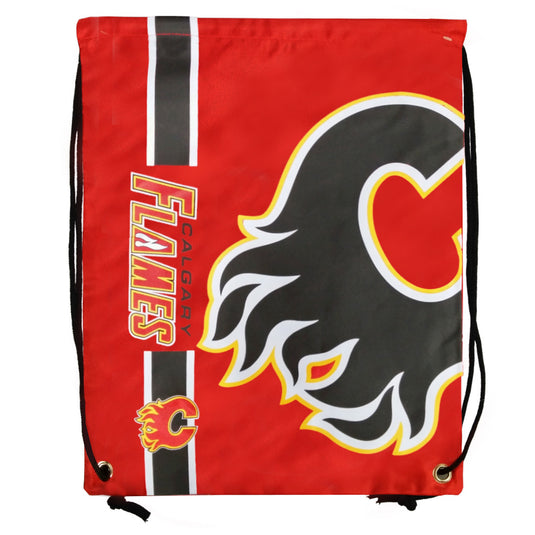 Calgary Flames Big Logo Drawstring Bag