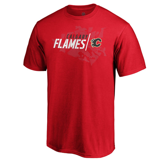 Calgary Flames NHL Geo Drift T-Shirt