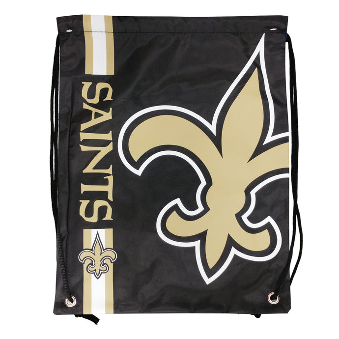 Sac à cordon avec grand logo NFL des Saints de la Nouvelle-Orléans