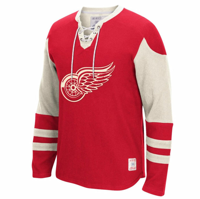 Maillot à manches longues CCM des Red Wings de Détroit de la LNH