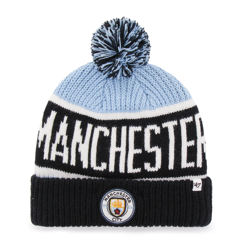 Chargez l&#39;image dans la visionneuse de la galerie, Tuque en tricot à revers EPL City Manchester City FC
