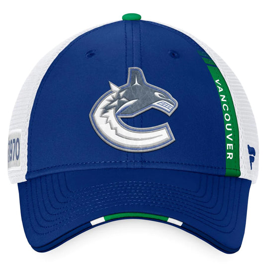 Casquette Pro Flex authentique du repêchage de la LNH 2022 des Canucks de Vancouver