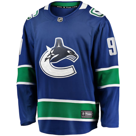 JT Miller Vancouver Canucks NHL Fanatics Breakaway Maillot Domicile