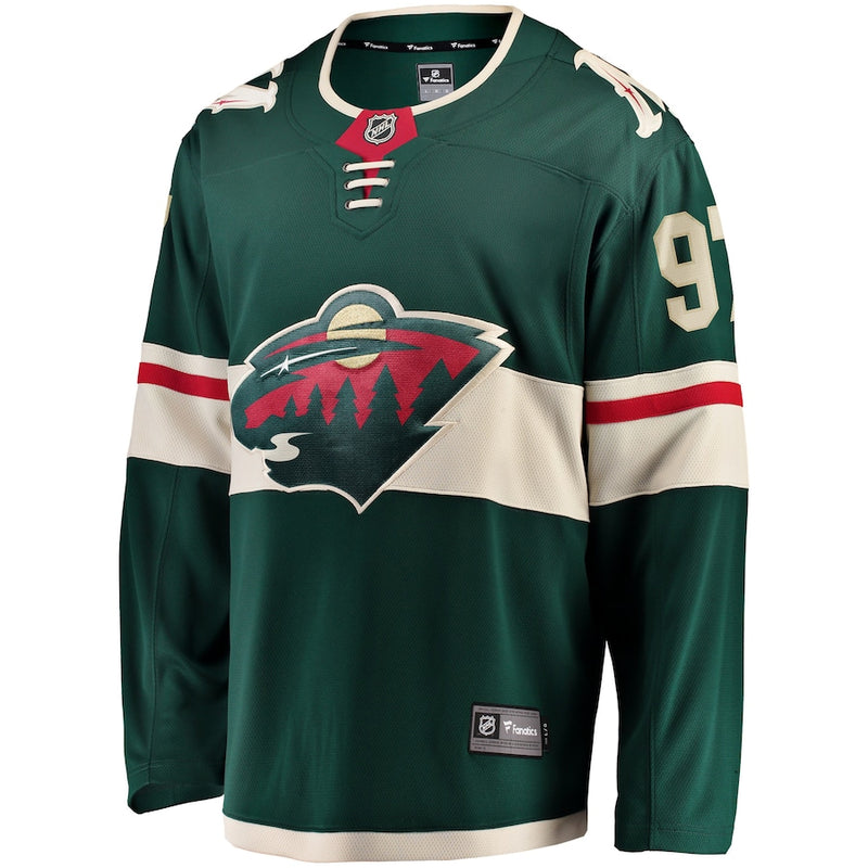 Chargez l&#39;image dans la visionneuse de la galerie, Kirill Kaprizov Minnesota Wild NHL Fanatics Breakaway Maillot Domicile
